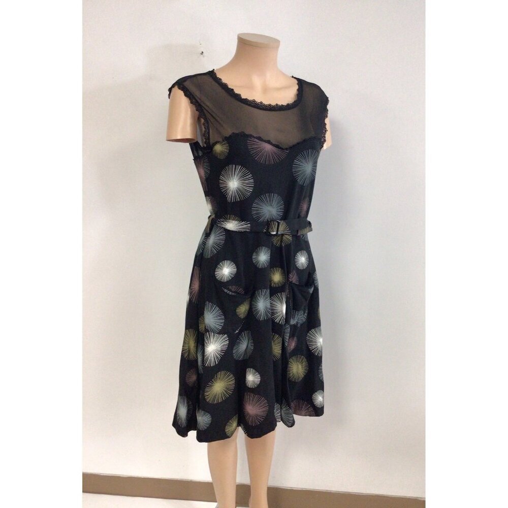 Effies Heart Dress Fairy Black Whimsy Womens Large